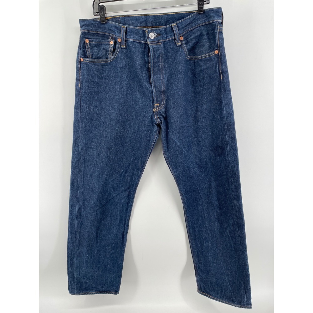 Levi Strauss 501XX Jeans Original Fit Mens 34X29 * (36x32) Dark Blue Button Fly